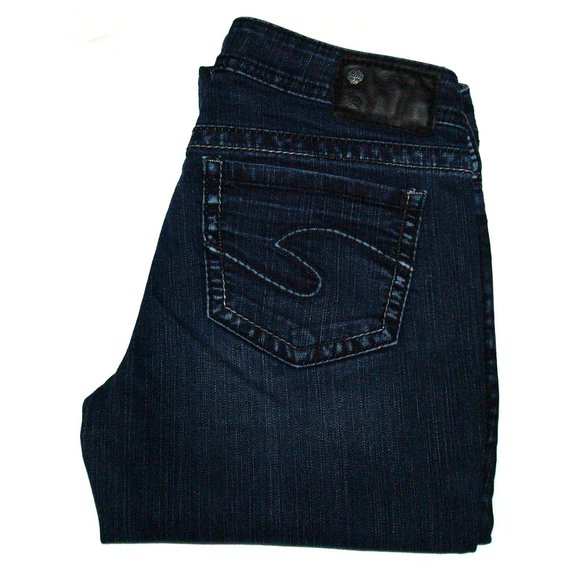 Silver Jeans - AIKO BABY BOOT Women's Blue Denim SAF457 - 28X28 - Picture 3 of 16